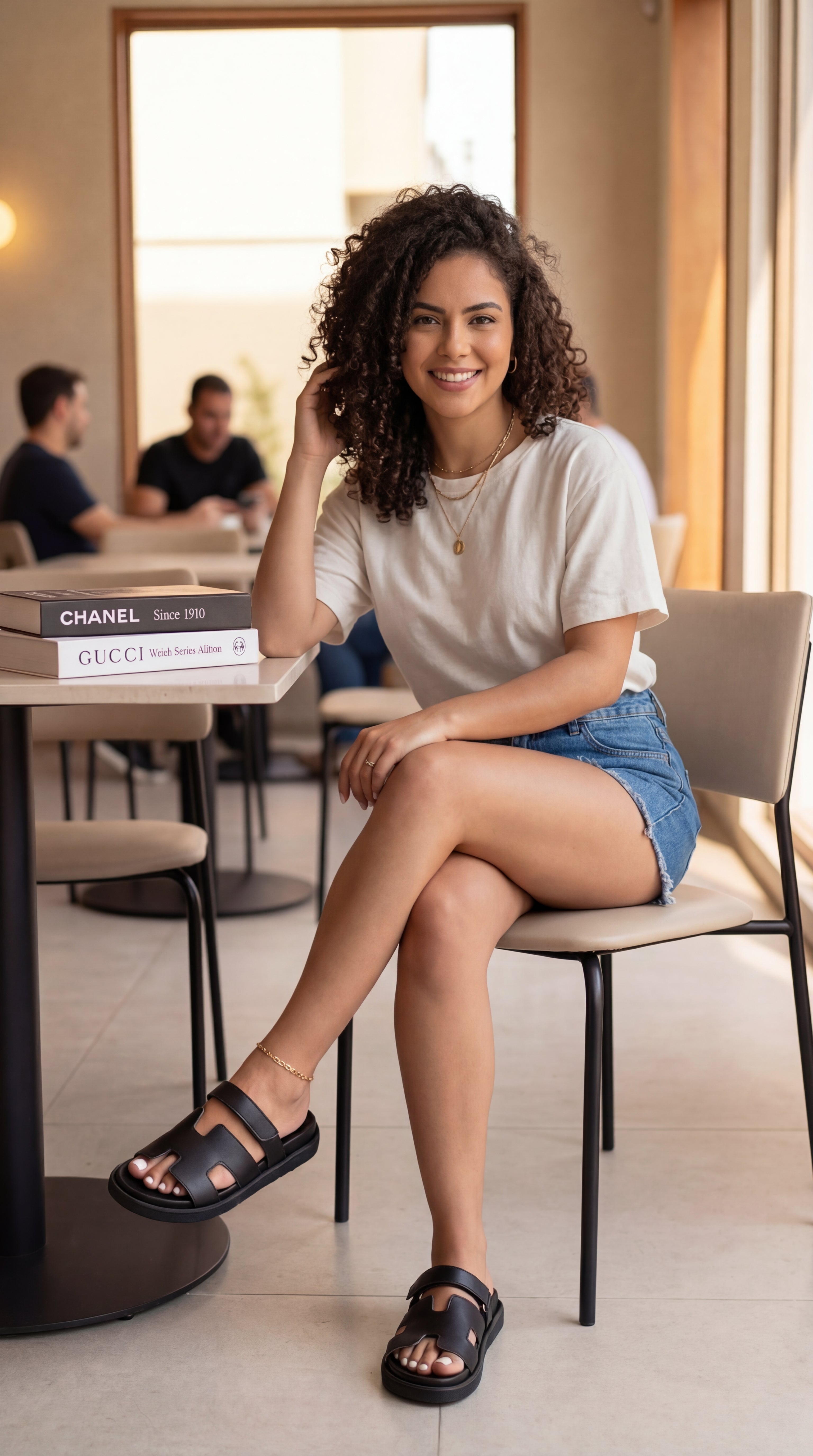 Sandalia HERMESS Corte H Cuero Sintetico – Calzado Femenino Plataforma Minimalista