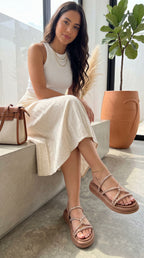 Sandalia LILI Strass Brillantes – Calzado Femenino Plataforma con Piedras