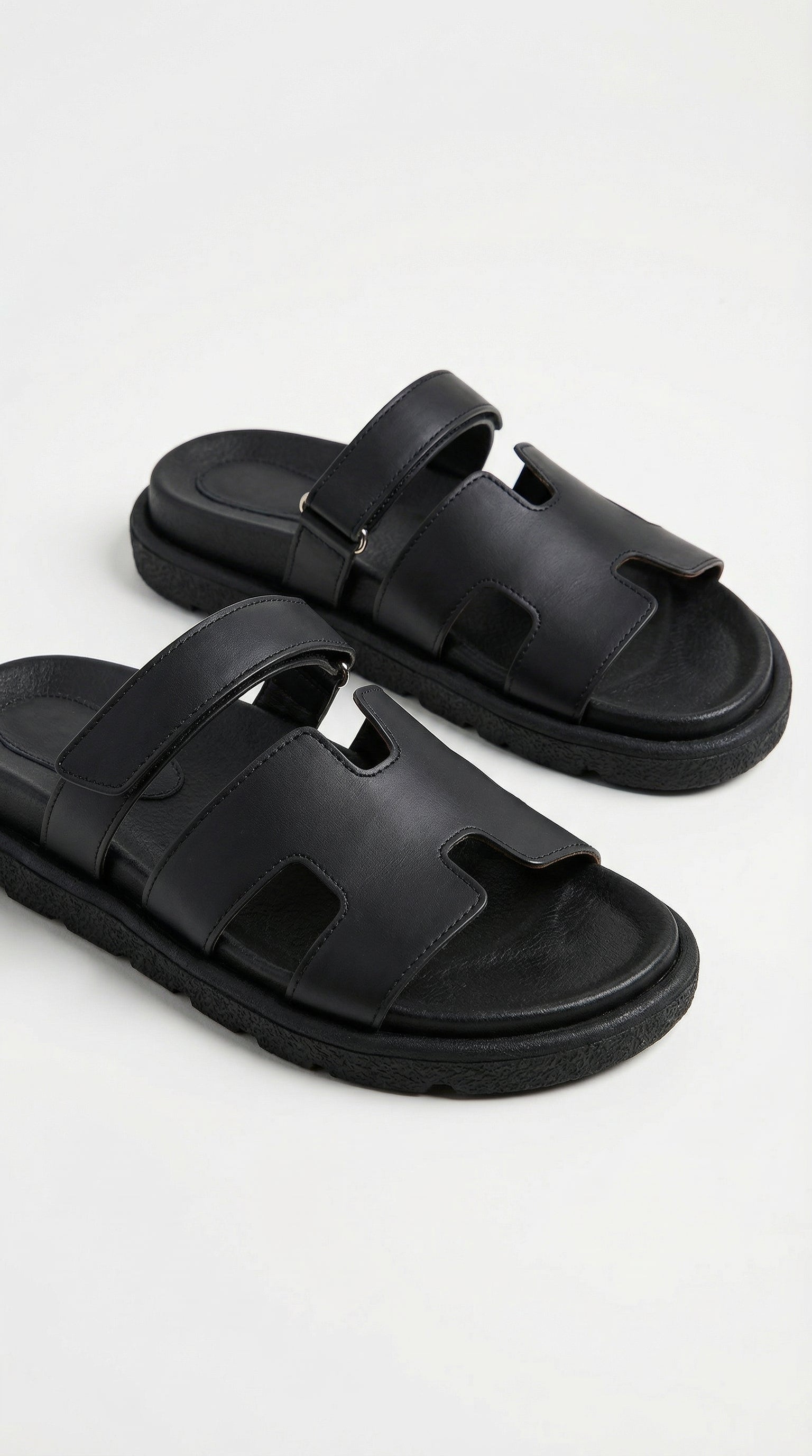 Sandalia HERMESS Corte H Cuero Sintetico – Calzado Femenino Plataforma Minimalista